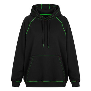 บริการ OEM ขายส่ง เสื้อฮู้ดดี้ผู้หญิงทรงโอเวอร์ไซส์ สำหรับฤดูหนาว สไตล์ลำลอง เป็นมิตรกับสิ่งแวดล้อม น้ำหนักเบา สีพื้น  รับสั่งทำสีและโลโก้ - Product Image 1