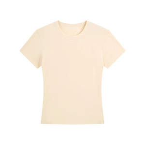 Camisetas Personalizadas para Mujer, Corte Ajustado, Manga Larga, Apliques, Cuello Redondo con Botones, Ecológicas, Transpirables, a la Moda, Lisas, Hombros Rectos - Product Image 3