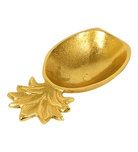 Premium Gold Wavy Leaf Decorative Storage Tray & Catchall Jewelry <b>Plate</b> for Organizing <b>Rings</b>, Earrings, Keys. - Product Image 6