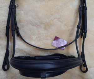 Brida de caballo de cuero de calidad superior, con diadema acolchada suave y banda para la nariz - Product Image 6