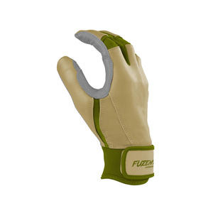 Gant de frappeur de baseball en cuir personnalisable, respirant, à prise facile, à doigts fendus, avec fermeture auto-agrippante, toutes saisons - Product Image 3