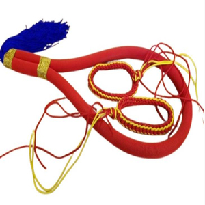 Cinta de Muay Thai Roja Mongkol, Trenzada, de Poliéster y Algodón, con Borlas, para Entrenamiento, Sombreros y Prendas, con Acabado Recubierto - Product Image 6