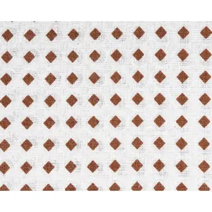 Brown and White 100% Cotton <b>Quilting</b> Fabric by the Yard Hand Block Print Running Sewing Fabric Scarves Decorative Fabric - Product Image 1
