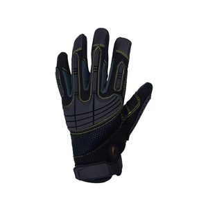 Impact Resistant Cut Resistant Work <b>Gloves</b> Cotton TPR Rubber Leather Impact Protective <b>Gloves</b> Heavy Duty <b>Gloves</b> - Product Image 6