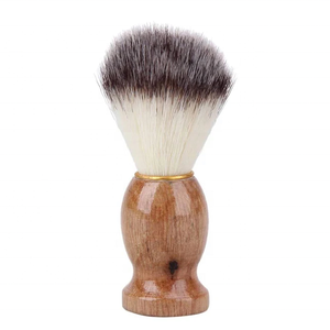 Brosse à raser pour homme Tegra Surgical, poils synthétiques de haute qualité, manche en bois, pour le nettoyage du visage et du cou, utilisation en salon - Product Image 1
