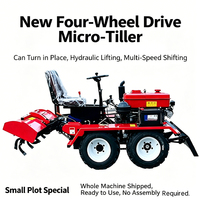 Motoculteur multifonctionnel 4x4 de 16-35 CV avec retour de paille et fonction de buttage pour vergers