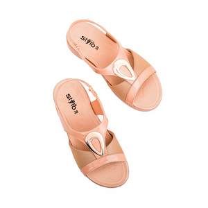 Sandalia formal de tacón beige PU0227 - Product Image 1