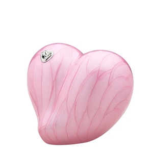 Urne commémorative contemporaine en émail bleu océan en forme de cœur avec accent de pierre solitaire scintillante pour les cendres d'un être cher - Product Image 3