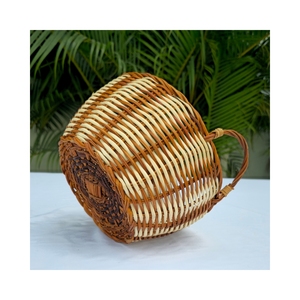 Plateau rond multifonctionnel en fougère et bambou : Décoration écologique pour fruits, sucreries et compositions florales dans les hôtels et les complexes hôteliers - Product Image 2