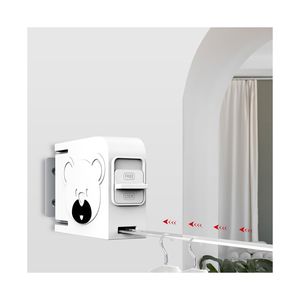 Cintre pliable rétractable blanc de 160mm pour ligne de vêtements murale - Product Image 6