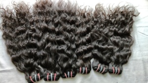 Extensiones de Cabello Humano Virgen de Templo Indio del Sur, Cabello Indio Natural sin Procesar, 100% Cabello de Templo Indio con Cutículas Alineadas - Product Image 2
