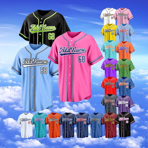 Camiseta de Béisbol Bordada Personalizada, Uniforme de Equipo Personalizado, Impresión de Camiseta de Béisbol - Product Image 6