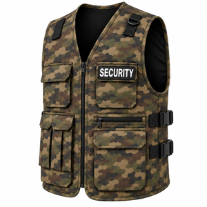 Chaleco de Camuflaje Personalizado para Hombre, Chaleco de Trabajo, Chaleco Utilitario con Múltiples Bolsillos, Chaleco de Seguridad, Chaleco Utilitario Personalizado de Color Sólido para Hombre - Product Image 5