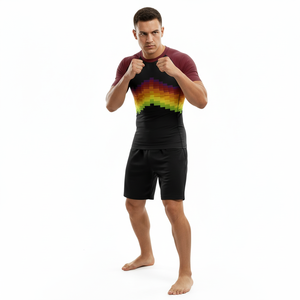 Custom sublimated rash guard <b>shirt</b> <b>for</b> <b>men</b> women kids MMA BJJ jiu jitsu no gi training durable <b>compression</b> wholesale swimwear - Product Image 5