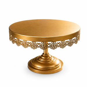 Gold Handmade Round <b>Cake</b> <b>Stand</b> Wedding Dessert Display Vintage Cupcake <b>Stand</b> Party Decoration Centerpiece Wholesale Supplier - Product Image 1