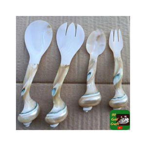 Cuchara de Concha Única Hecha a Mano en Vietnam para Decoración de Mesas Costeras, Servicio de Restaurantes, Hoteles y Regalos - Product Image 1
