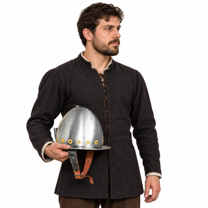 Casco CABASSET, Réplica de Armadura Medieval de Acero Suave Hecha a Mano, Calibre 18, para Cosplay, Cine y Televisión, Reenactamiento - Product Image 4
