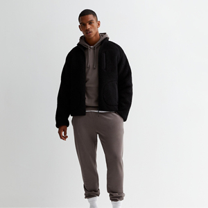 Sweat-shirt à capuche pour homme en coton 100% - Style streetwear hip-hop - Manches longues - Sweat-shirt thermique avec impression sérigraphique brodée pour l'hiver - Product Image 2