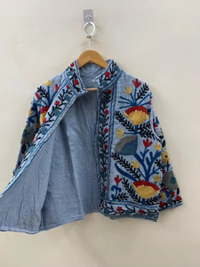 Chaqueta Bomber de Algodón para Mujer, Diseño Tradicional, Estilo Bohemio Vintage, Precio al por Mayor - Product Image 2