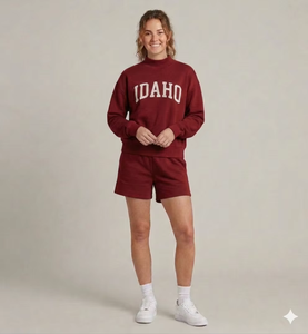 Conjunto de cuello alto para mujer, de alta calidad, suave, elástico y cálido, estilo urbano moderno, silueta elegante, cómodo para el día a día, ideal para el invierno. - Product Image 1