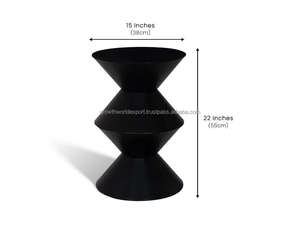 Mesa de Centro Moderna y Compacta de Madera de Mango con Estantes, Mesa Auxiliar Multiusos para Sala de Estar - Product Image 6