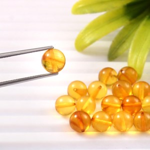 10mm Natural Amber Smooth Round <b>Balls</b> Healing <b>Spheres</b> Loose Gemstone Jewelry Making Wholesale Lot - Product Image 3