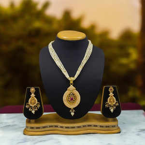 Conjunto de Collar de Perlas y Cuentas de Piedra Pota Heritage, Joyería Fina 10575577DP - Product Image 2