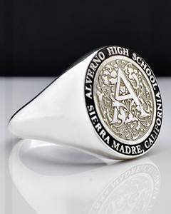 Anillo Escolar BOJ 089, Anillo Universitario y de Colegio, Anillo de Graduación para Mujer, Anillo Personalizado con Año de Graduación, Anillo en Oferta a Bajo Precio - Product Image 1
