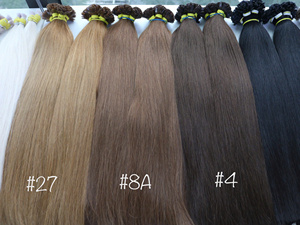 Extensiones de cabello humano Remy virgen vietnamita a granel de 100g a precio de fábrica, máquina de doble trama, cabello Nasa en todos los colores - Product Image 5