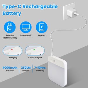 Plafoniera Wireless Ricaricabile 1Pz/2Pz con Sensore di Movimento 3000K 4500K 6000K 3 Timer 10 Livelli di Luminosità Telecomando - Product Image 5