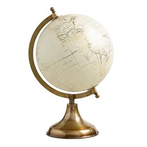 Globe en cristal de verre haut de gamme avec base en métal noir élégante, accessoire de bureau exécutif raffiné, décoration de bureau sophistiquée, cadeau pour PDG - Product Image 6