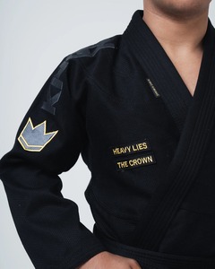 Kimono de Jiu-Jitsu professionnel Black Kingz Bjj GI Comp 450 V6 en noir, haute résistance, pour le Jiu-Jitsu brésilien - Product Image 4