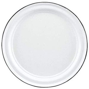 Plato de Presentación Redondo de Metal Esmaltado Blanco Hecho a Mano para Hotel, Restaurante, Hogar, Cocina, Accesorios de Mesa, Venta al por Mayor - Product Image 3