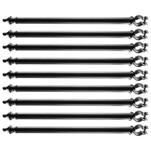Galvanized Post <b>Extender</b> 1.3\" 1.5\" Top Fence U Bracket 9 Packs 27.4\" Height <b>Chain</b> Link Fence Extensions Garden Supplies - Product Image 1