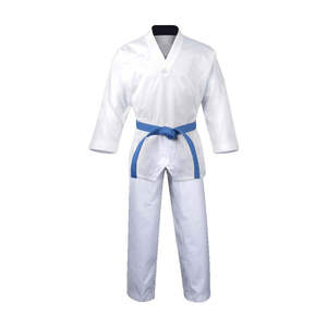 Uniforme de Entrenamiento de Taekwondo Personalizado, Conjunto de Ropa Delgada, Duradera y Transpirable de Poliéster/Algodón, Unisex, Nueva Llegada, Venta al Por Mayor - Product Image 1
