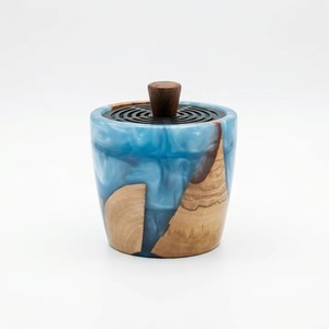 Luxury Handmade Wood & Resin Arabic Mabkhara Premium <b>Oud</b> <b>Bakhoor</b> Incense Burner for Elegant Home Decor - Product Image 1