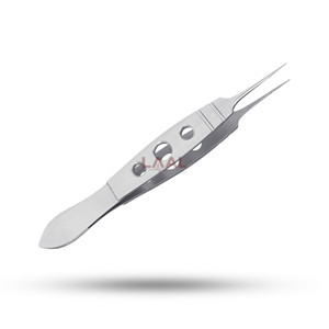 Pinzas Oftálmicas de Acero Inoxidable Tipo McPherson, Pinzas Rectas para Suturas Microquirúrgicas, Instrumentos Oftálmicos de Alta Calidad - Product Image 1