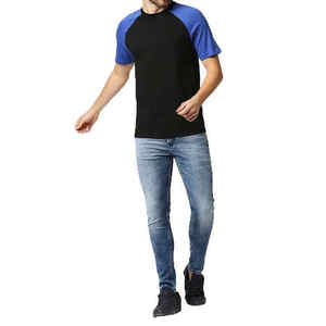 เสื้อยืดแขนยาวทรงแร็กแลนสำหรับผู้ชาย สวมใส่สบาย ระบายอากาศได้ดี พิมพ์ลายซิลค์สกรีน ทรงเบสบอล ผ้าฝ้าย 100% สีทูโทนตัดกัน - Product Image 2