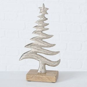 Fabricante Confiable de Adornos Navideños de Aluminio y Madera, Centro de Mesa Decorativo para Gala de Invierno con Linterna Decorativa Brillante - Product Image 4