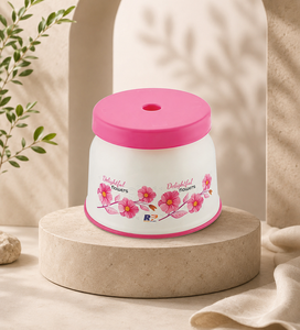 Plastic <b>Stool</b> with Floral Design for Home Living Room Furniture - Product Image 1