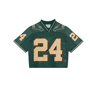 Maillots de football américain personnalisés avec logo et design pour hommes et femmes, haute qualité, coutures soignées, respirants, style rétro. - Product Image 2