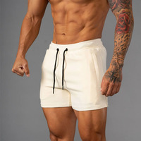 Shorts pour hommes Premium Essential, couleur unie, avec cordon de serrage, taille haute, décontractés, tricotés, respirants, avec poches, grande taille, gris