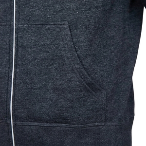 Sudadera con capucha y cremallera completa de algodón 100% de alto gramaje (500 g/m²) con logo personalizado, estilo oversize, hombros caídos y corte cropped para hombre - Product Image 5