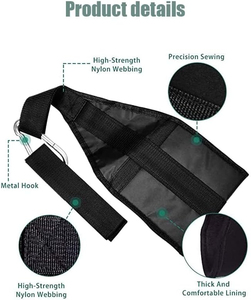 Correas de Alta Calidad Personalizadas, Ecológicas, Ligeras, de Poliéster/Algodón, Ajustables, Antideslizantes, Unisex, para Levantamiento de Pesas y Gimnasio - Product Image 3