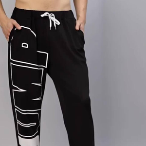 Pantalones unisex de pierna ancha estilo urbano, holgados, bordados, informales, gruesos, tipo jogger, streetwear, para hombre, personalizados - Product Image 1