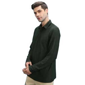 เสื้อโปโลแขนยาวสำหรับผู้ชายเสื้อยืดออกแบบโลโก้ได้ตามต้องการสำหรับกีฬากลางแจ้ง - Product Image 2