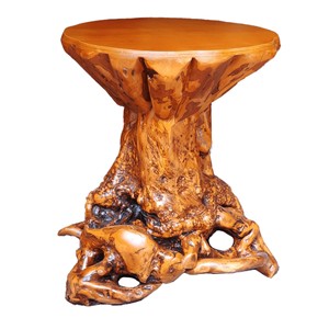 Mesa Auxiliar Escultural Orgánica de Madera de Palisandro Hecha a Mano al por Mayor - Moradabad - Product Image 2
