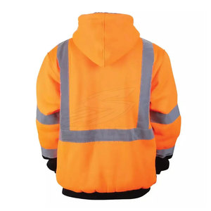 Venta de Fábrica, Sudaderas Reflectantes Impermeables de Alta Visibilidad, Ropa de Seguridad, Sudadera con Capucha de Manga Larga, Ropa Deportiva ANSI - Product Image 2