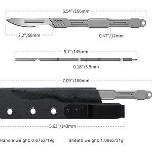 Lames de scalpel chirurgical de haute qualité en acier au carbone, à bord tranchant, taille personnalisable, manche de scalpel jetable, vente chaude, suture - Product Image 3