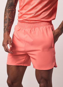 Shorts de sport d'été pour hommes en tissu éponge de coton, personnalisables, décontractés, couleur unie, service OEM - Product Image 3